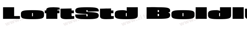 LoftStd BoldItalic字体转换